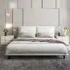 Minimalist Air Leather Upholstered Bedroom